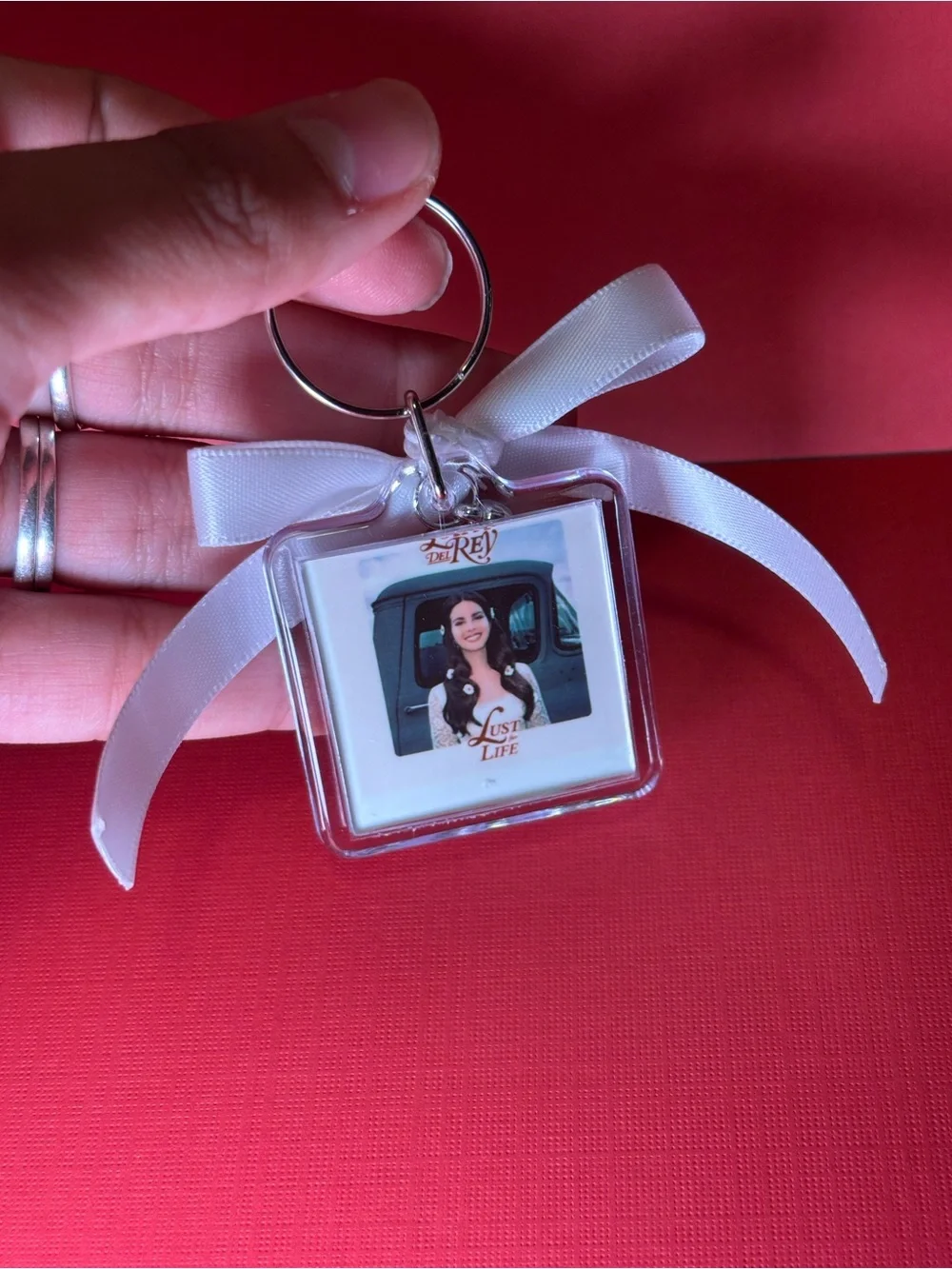 Handmade double sided keychain-Lana Del Rey